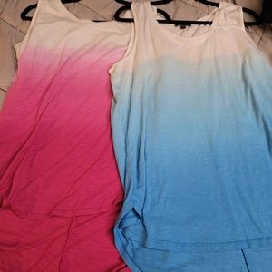 2 umbre high low tanks